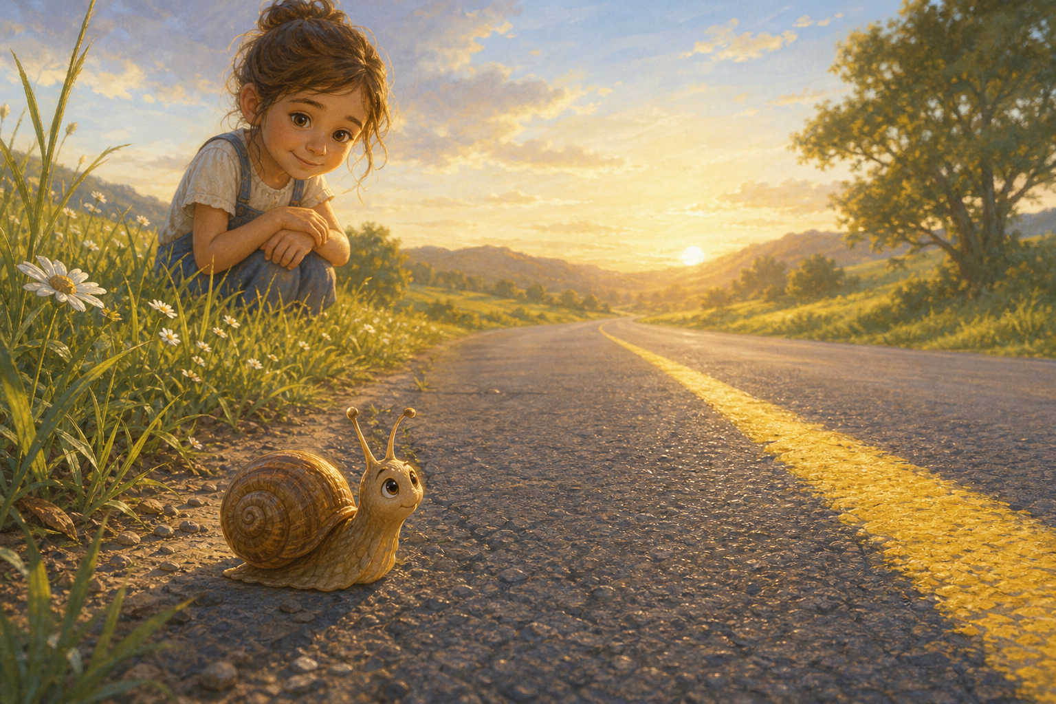 The Little Snail and the Yellow Line cover